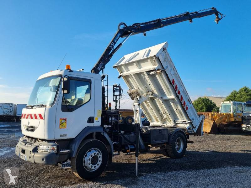 Camion Renault Tri Benne Midlum Dci X Gazoil Euro Grue