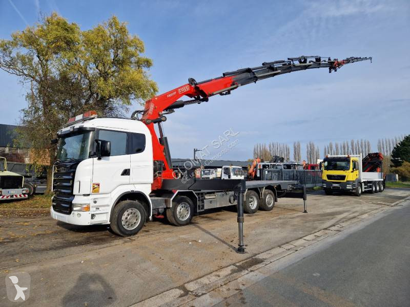 Camion Scania Plateau Standard R X Gazoil Euro Grue Occasion