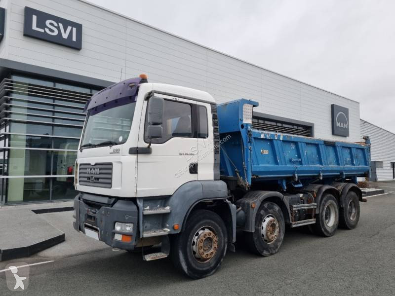 Camion MAN Bi Benne Meiller TGA 35 390 8x4 Gazoil Euro 3 Occasion N