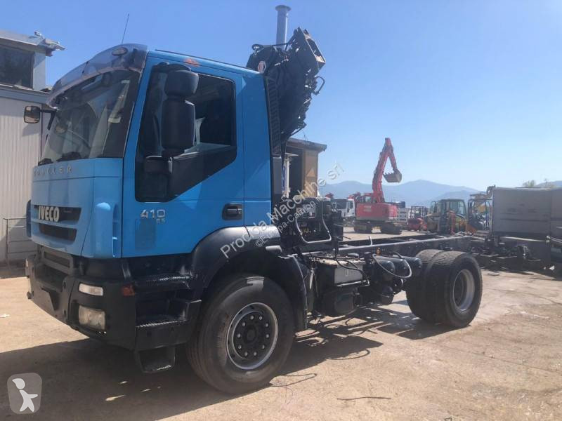 Camion Iveco Tri Benne Trakker Ad T X Gazoil Euro Grue