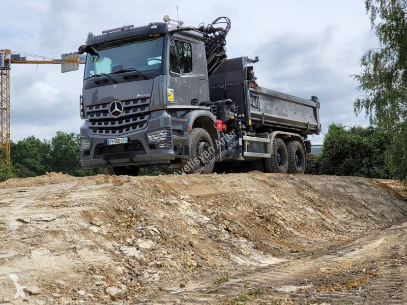 Camion Mercedes Bi Benne Arocs X Gazoil Euro Grue Occasion N