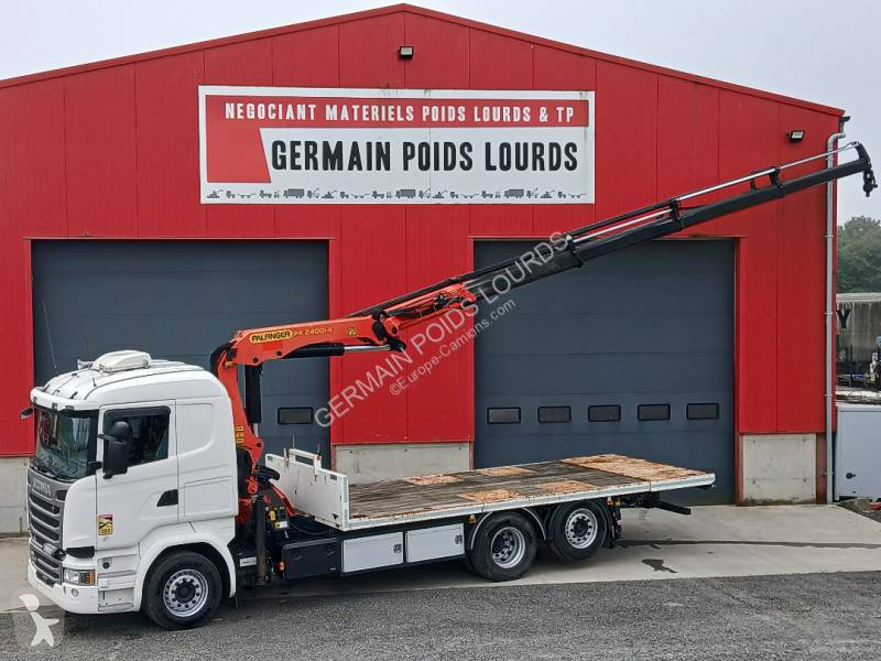 Camion Scania Plateau Standard R 410 6x2 Gazoil Euro 6 Grue Occasion