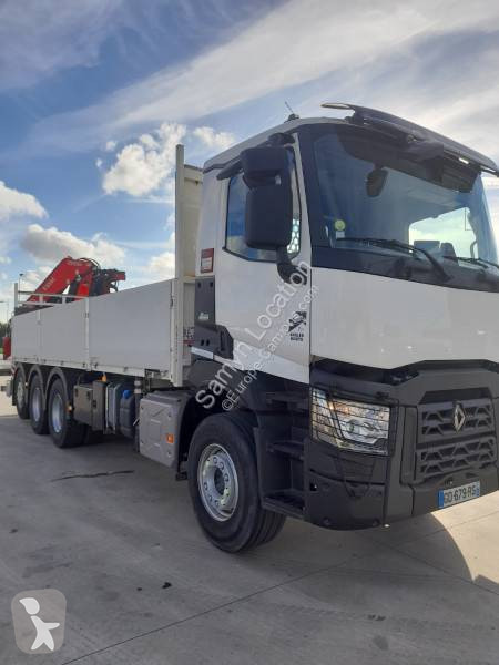 Location Camion Renault Plateau Ridelles X Gazoil Euro Grue Neuf