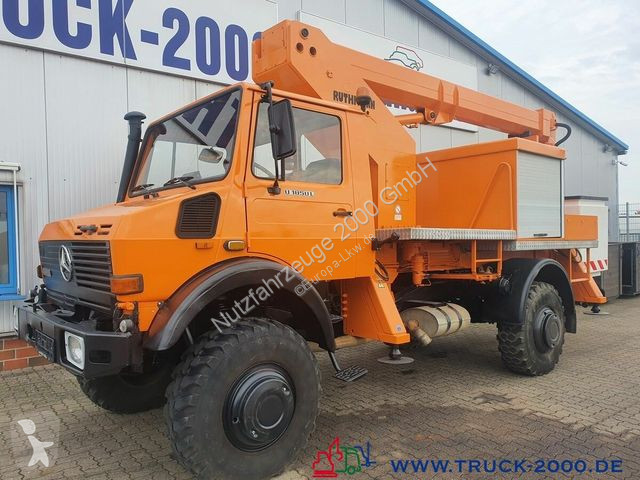 Camión Unimog plataforma elevadora U 1850 L 4x4 Ruthmann Steiger 17m