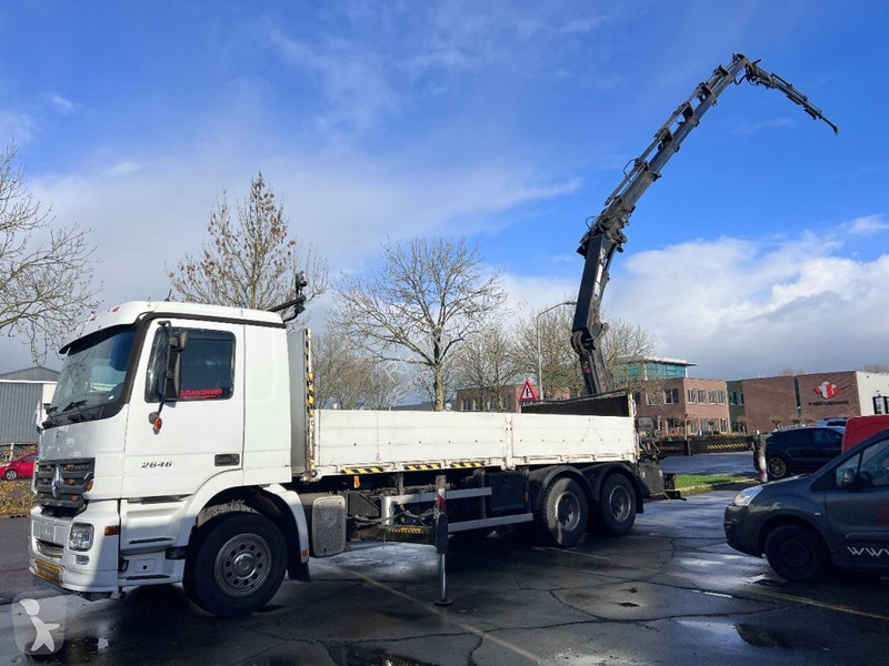 Camion Mercedes Plateau Actros 2646 6X4 HIAB 288E 6 HiPro FLYJIB 70X