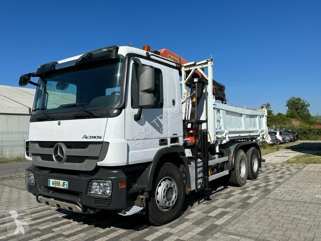 Camion Mercedes Bi Benne Actros X Gazoil Euro Grue Occasion