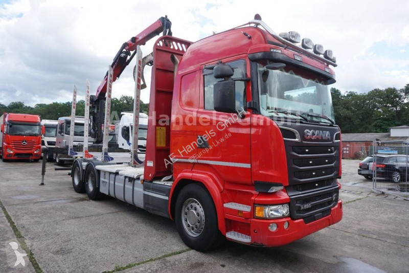 Tweedehands Vrachtwagen Scania Houtvrachtwagen R580 V8 Highline BL 6x4