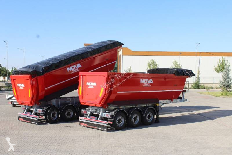 Semi Remorque Nova Benne Tp Hardox Tipper Trailer Essieux Neuve