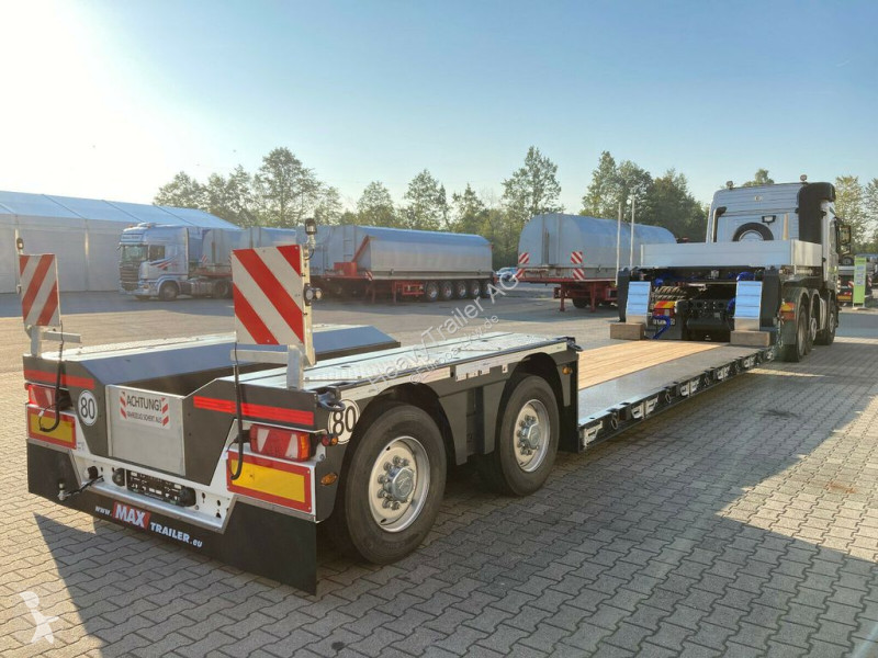 Semi Remorque Faymonville Porte Engins MAX Trailer 2 Achs Tiefbett Mit