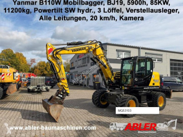 Graafmachine op banden Yanmar