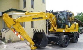 Komatsu PW140-7 excavator pe roti second-hand