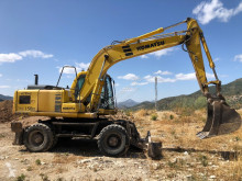 Excavadora Komatsu PW150-6 excavadora de ruedas usada
