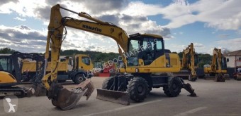 Komatsu PW140-7 excavator pe roti second-hand