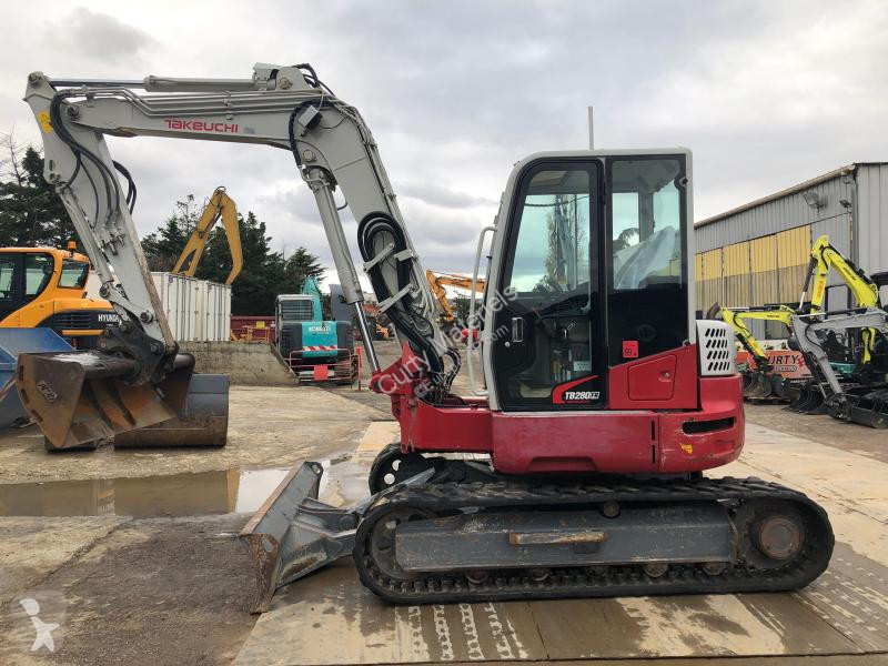 小型挖掘车二手竹内tb280 Fr 信息n