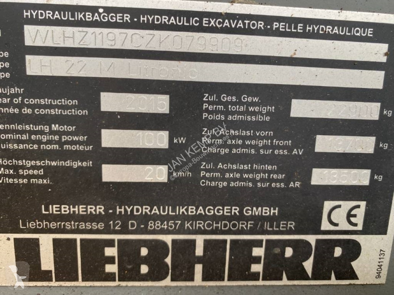 جرافة Liebherr LH 22 M