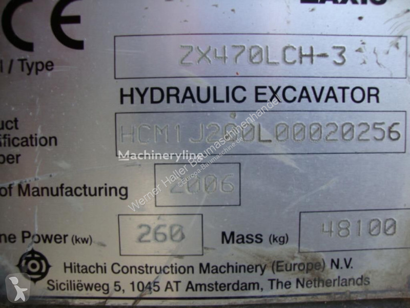 Excavadora Hitachi ZX470LCH-3 mit Oilquick OQ 80