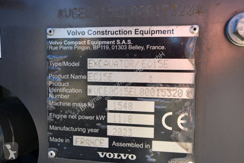 Escavadora Volvo EC 15 E
