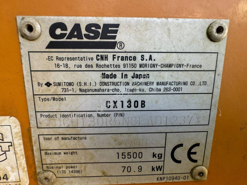 Excavadora Case