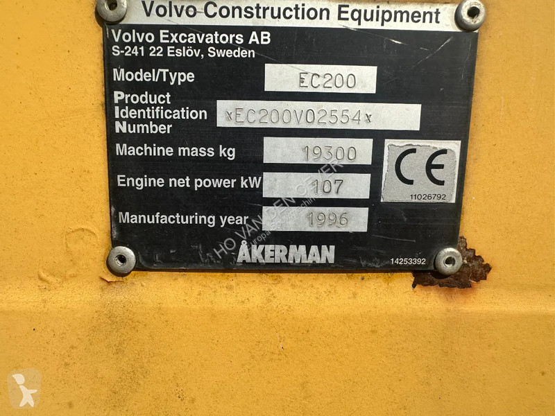 Graafmachine Volvo EC200