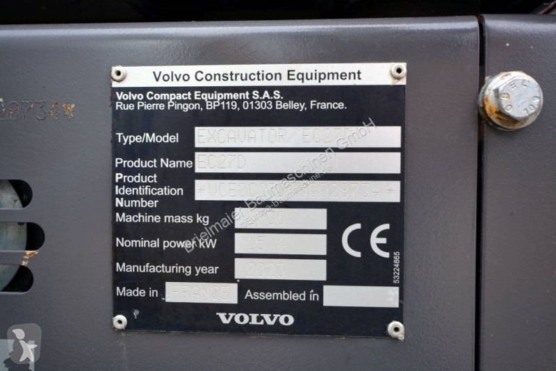 Escavadora Volvo EC 27 D