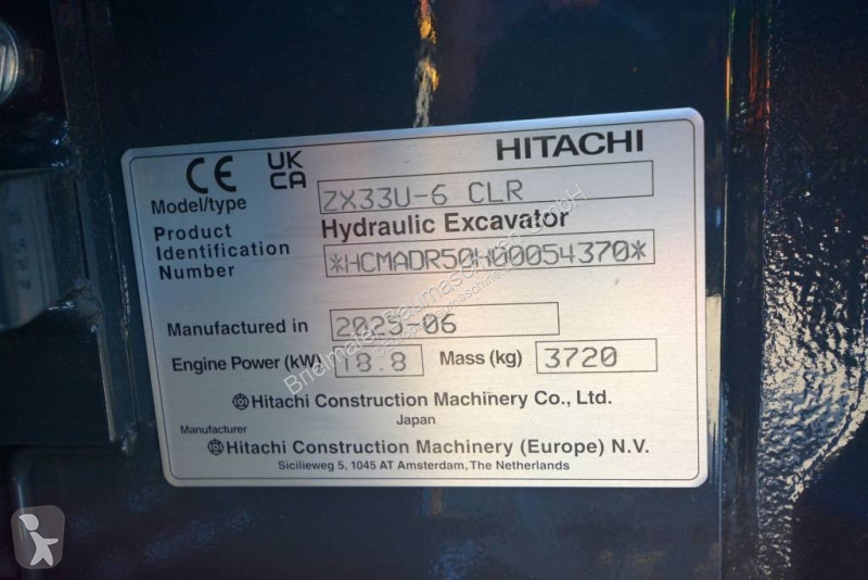 Skovl Hitachi ZX 33 U-6