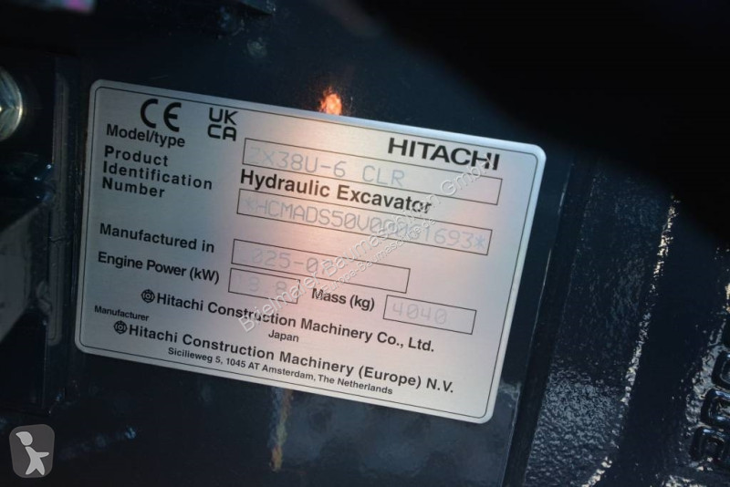 Escavadora Hitachi ZX 38 U-6