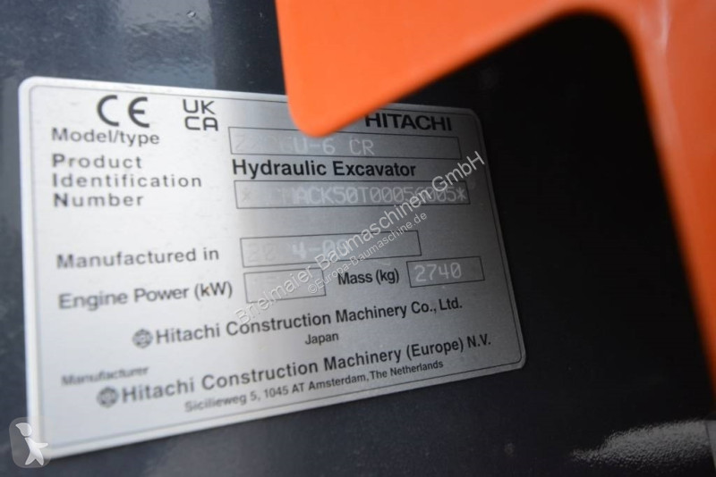 Escavadora Hitachi ZX 26 U-6