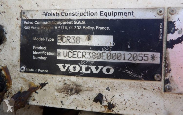 Skovl Volvo minipelle sur chenilles diesel