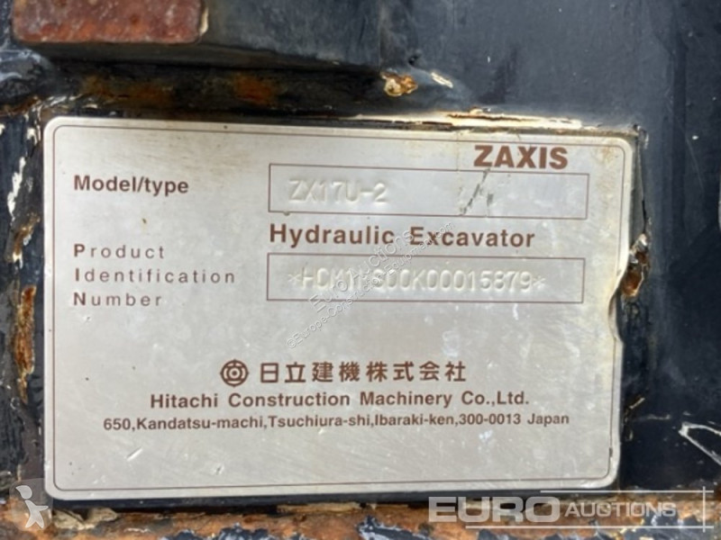 Excavadora Hitachi ZX17U-2
