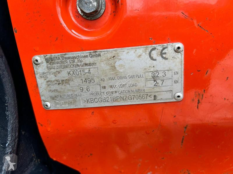 Escavadora Kubota  KX015-4