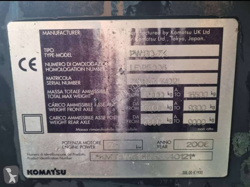 Escavatore Komatsu