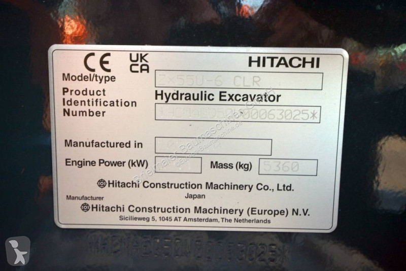 Rýpadlo Hitachi ZX 55 U-6