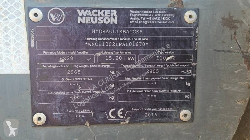 Rýpadlo Wacker Neuson EZ28