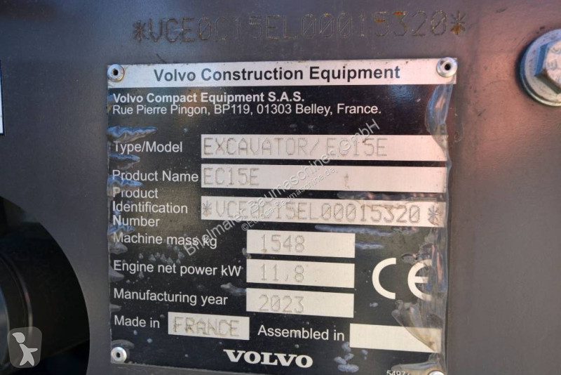 Rýpadlo Volvo EC 15 E