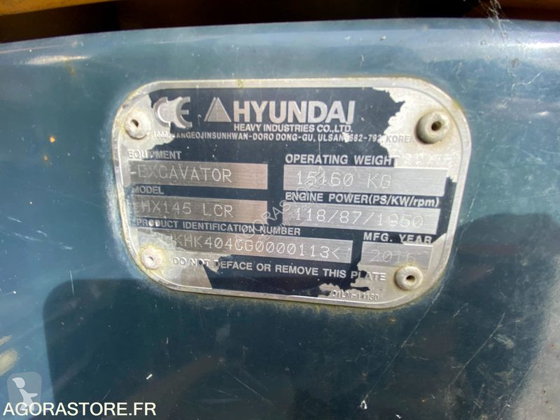 Rýpadlo Hyundai HX 145LCR