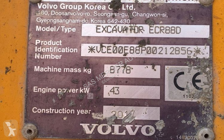 Екскаватор Volvo pelle sur chenilles diesel