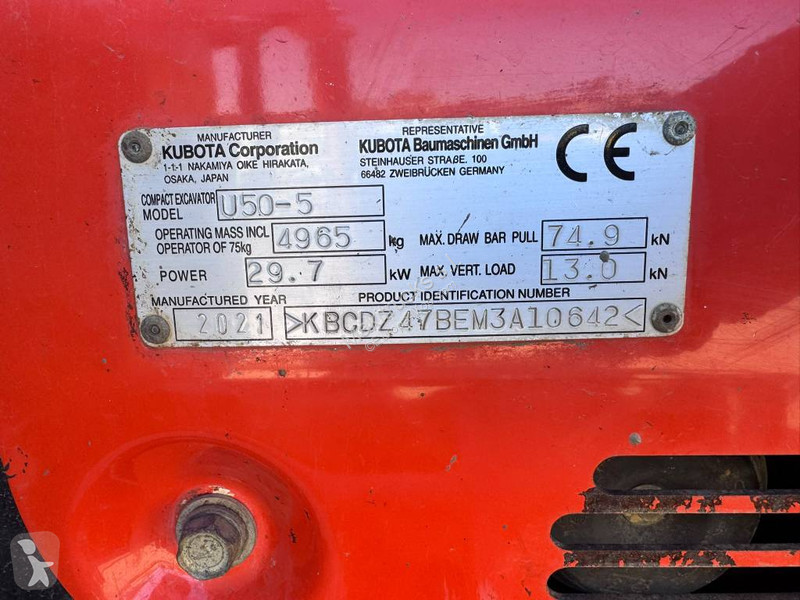 Skovel Kubota U 50-5