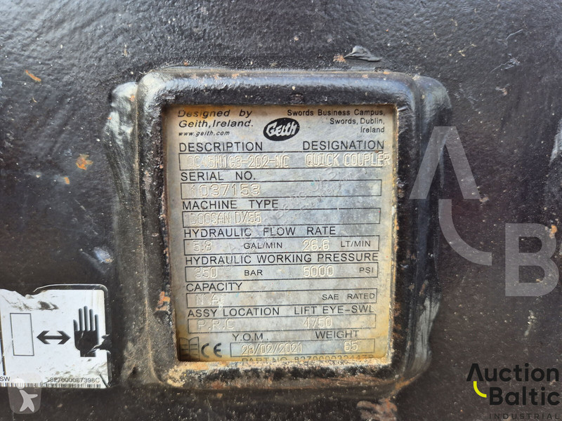 Pelle Doosan DX 63-3