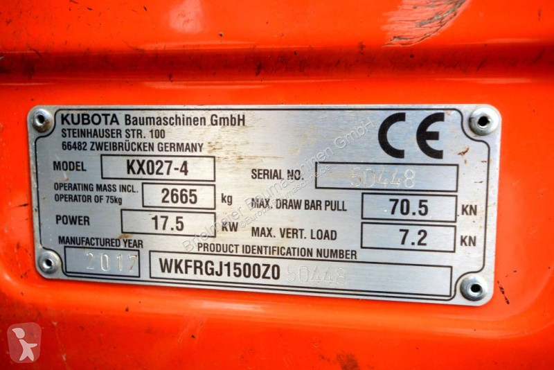 Excavadora Kubota KX 27-4