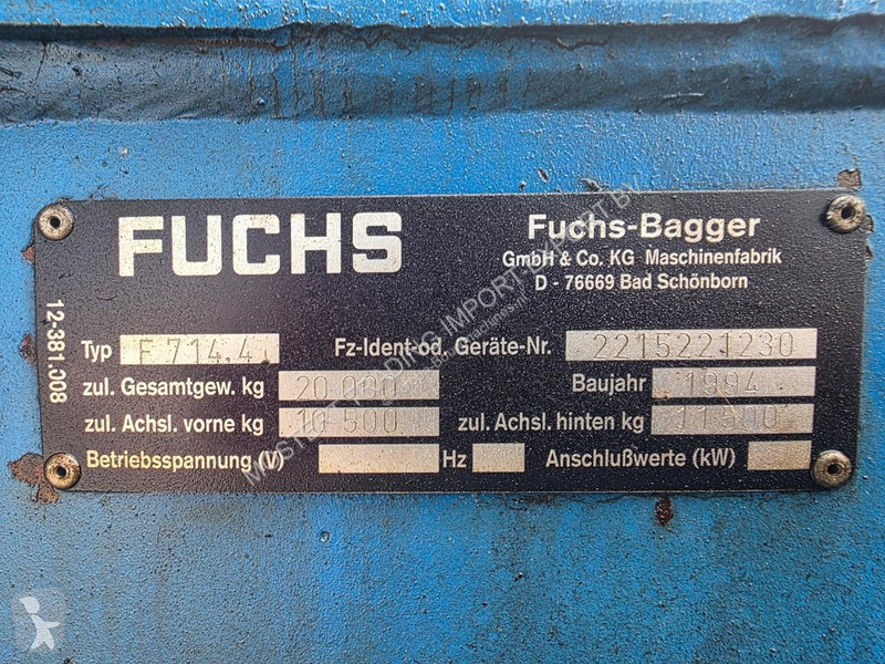 Graafmachine  F714.4 Excavator with Deutz...