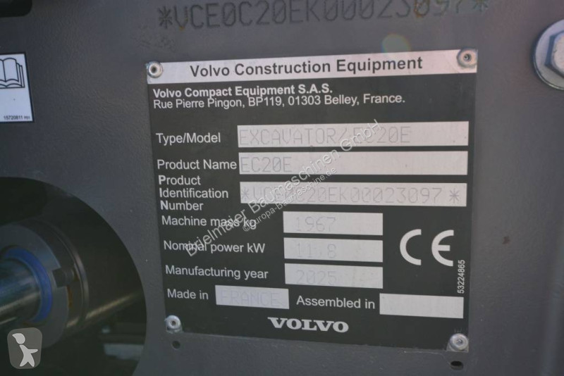 Pelle Volvo EC 20 E