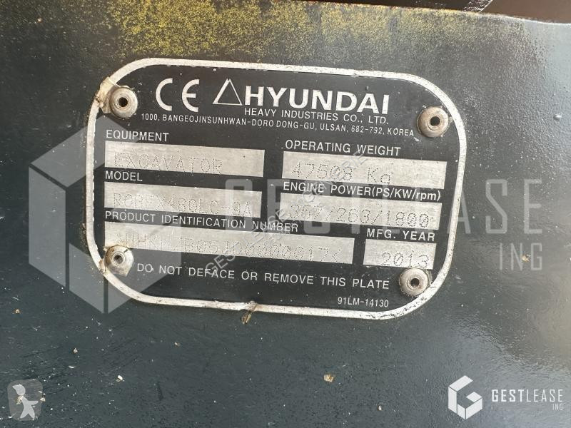 Excavator Hyundai ROBEX 480LC-9
