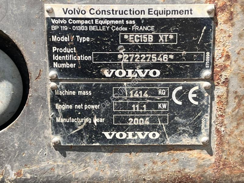 جرافة Volvo MINIPELLE 1,5T EC15