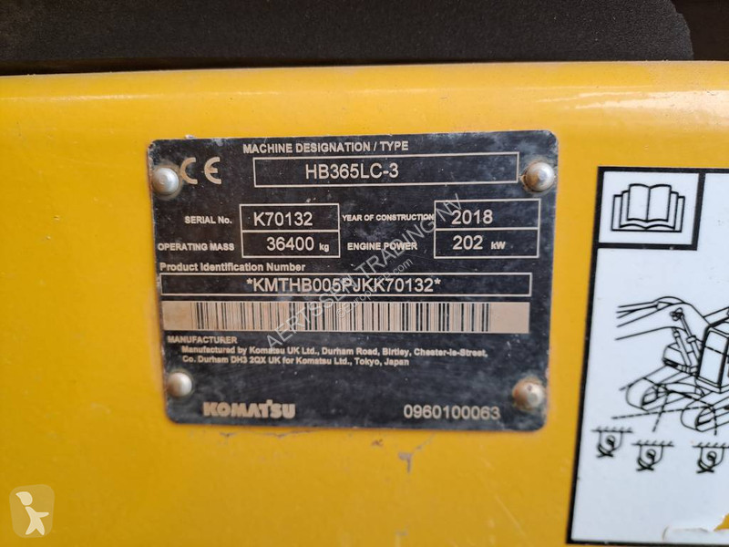 Lopatový nakládač Komatsu HB 365 LC-3 Hybrid