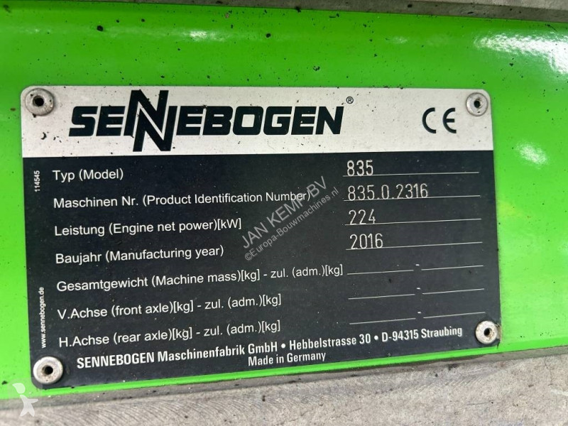 Excavator Sennebogen