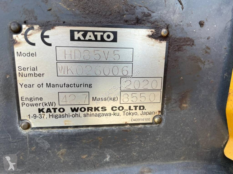 Escavadora Kato IMER HD85V5