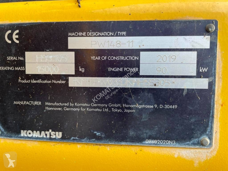 Rýpadlo Komatsu PW 148-11