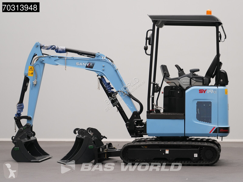 جرافة Sany SY19 E 22 kWh - CW/3 Buckets -...