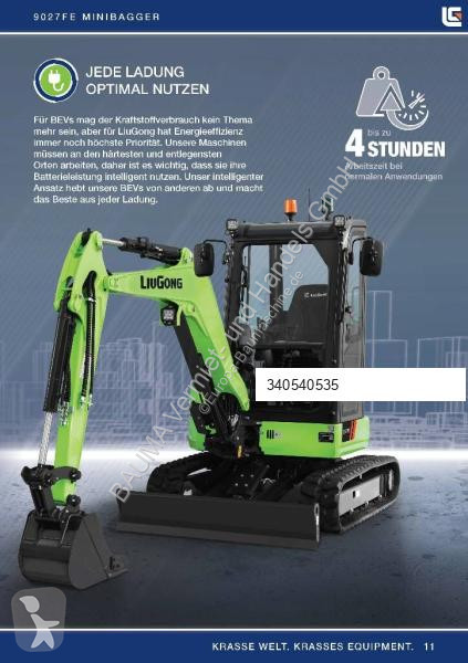 جرافة LiuGong 9027 FE vollelektrisch, 2.680 kg