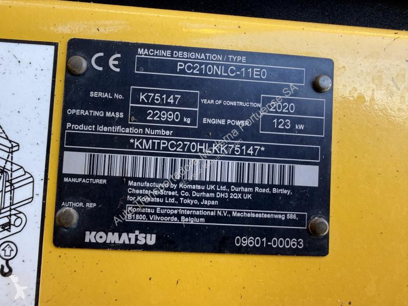 Rýpadlo Komatsu PC210NLC-11